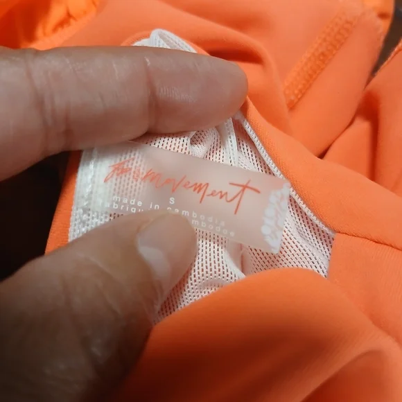 FP Movement by Free People Bright Orange Romper - Picture 6 of 7